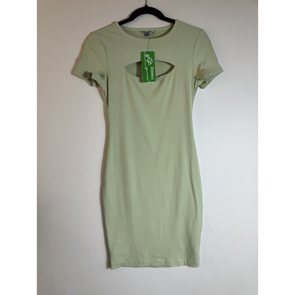 GUESS Women's ES Short Sleeve Lana Dress Small Green Lost in Thyme NWT